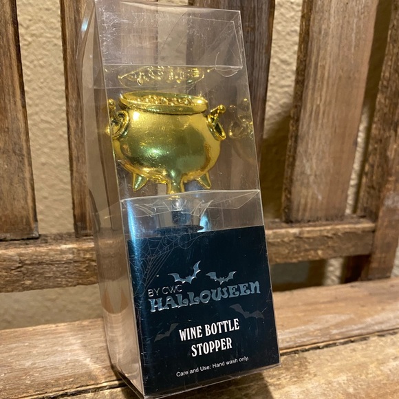 Halloween Witches Cauldron Wine Bottle Stopper, Cauldron Wine Bottle Stopper - Picture 3 of 16